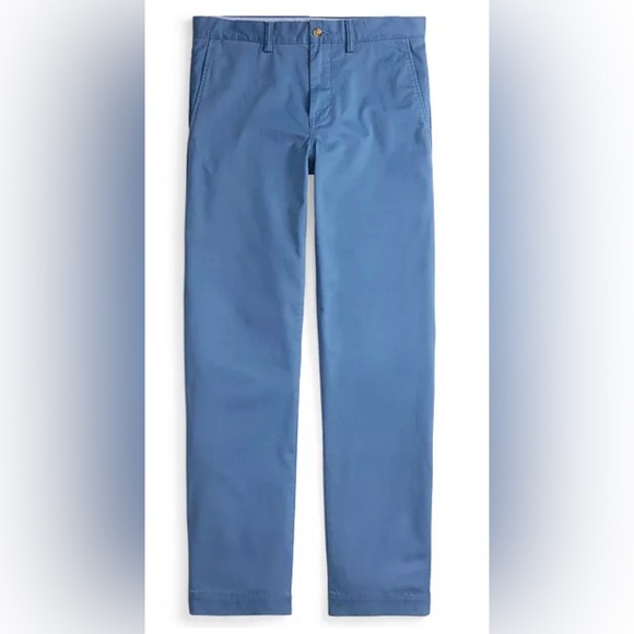 Polo Ralph Lauren Straight Fit Stretch Chino Pant in Blue Size 34 $125 - Picture 2 of 13